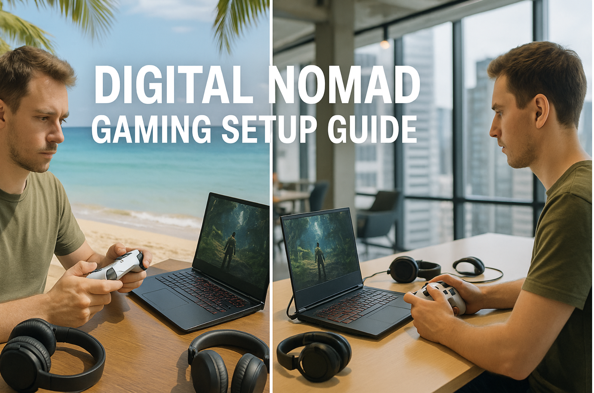 digital nomad gaming setup